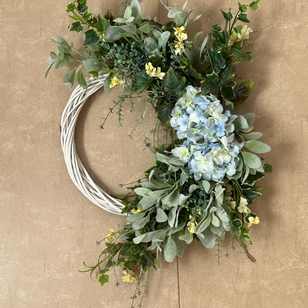 Lush Green and Yellow Floral Wreaths